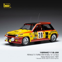 Renault 5 Turbo 20 Rallye Monte Carlo 1981 Saby - Le Saux IXO 18RMC118