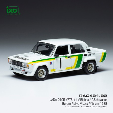 Lada 2105 VFTS 1 Vltava Pribram Rallye 1988 Blahna - Schovanek IXO RAC421