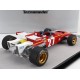 Ferrari 312B with pilot 27 Jacky Ickx F1 Belgique Spa 1970 Tecnomodel TMD18-064C