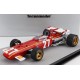 Ferrari 312B with pilot 27 Jacky Ickx F1 Belgique Spa 1970 Tecnomodel TMD18-064C