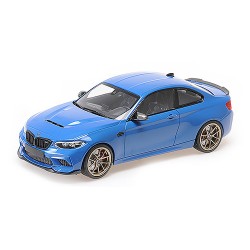 BMW M2 CS with Gold Wheels 2020 Blue Metallic Minichamps 155021027