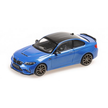 BMW M2 CS 2020 Blue with Gold Wheels Minichamps 410021025