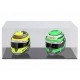 Boitier Showcase 2x Casque Helmet 1/2 Socle noir 99918006