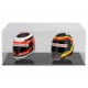 Boitier Showcase 2x Casque Helmet 1/2 Socle noir 99918006