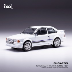 Ford Escort MK III RS Turbo 1984 White IXO CLC420N
