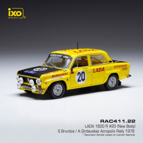 Lada 1600 20 Rallye de l'Acropole 1978 Brundza - Girdauskas IXO RAC411