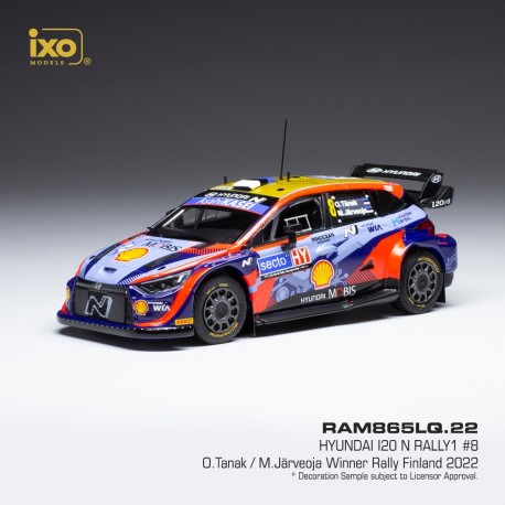 Hyundai i20 N Rally1 8 Rallye de Finlande 2022 Tanak - Jarveoja IXO RAM865