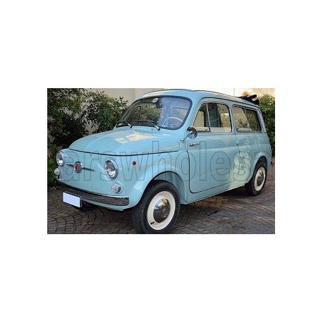 Fiat 500 Giardiniera 1964 Acquamarina Light Blue Norev 187742