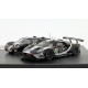 Set 2x Ford GT n66 2019 Ford GT40 n2 1966 24 Heures du Mans IXO FGT-43002-SET2