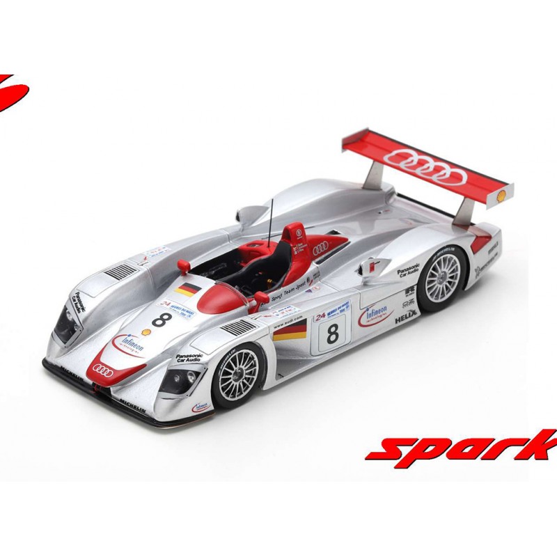 BBR Models AUDI R8R Team JOEST 24H Le Mans 2000 CAR NO 8 Winner 1:43 BG211