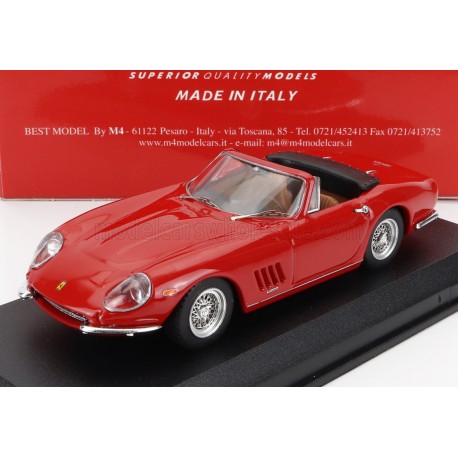Ferrari&nbsp;275 GTB/4 NART Spider 1967 Red Best Model BEST9837