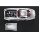 Mercedes Benz&nbsp;300SLR Coupe Uhlenhaut 1955 Silver with Red Interior Top Marques TOP128A
