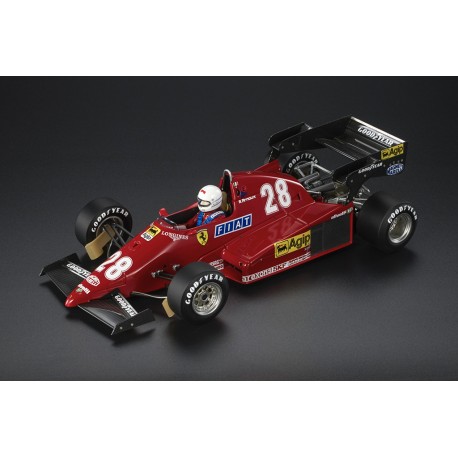 Ferrari 126 C3 with pilot 28 René Arnoux F1 Fastest lap Winner Allemagne 1983 GP Replicas GP096BWD