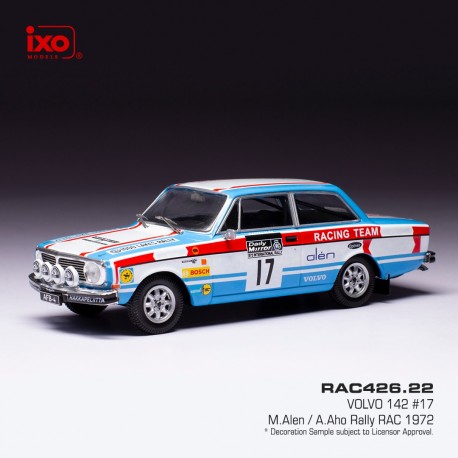 Volvo 142 29 RAC Rally 1972 Alen - Aho IXO RAC426