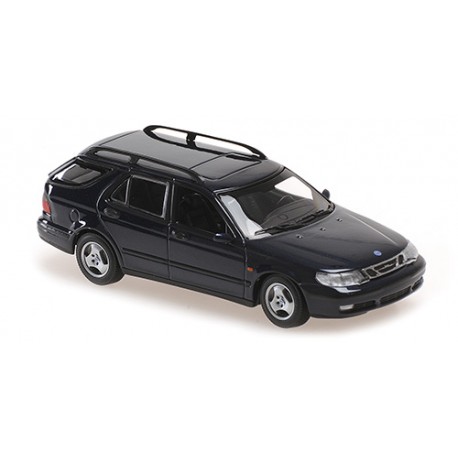 Saab 9-5 Break 1999 Dark Blue Metallic Minichamps 940170810