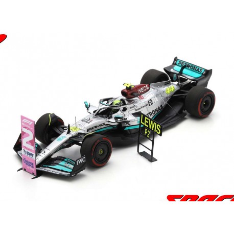 Mercedes AMG F1 W13 E Performance 44 F1 2ème with pitboard Brésil 2022 Lewis Hamilton Spark S8556