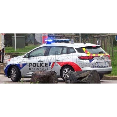 Renault Megane Sport Tourer SW CRS Police Nationale 2022 Silver Red Norev 517695