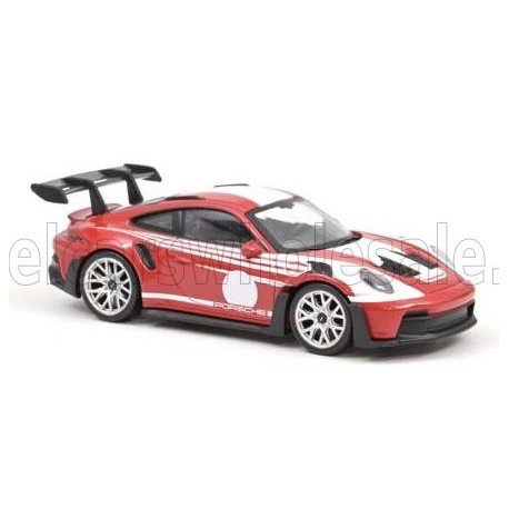 Porsche 911 992 GT3 RS Coupe Salzburg Livery 2022 Red White Norev 750047