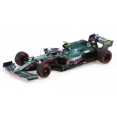 Aston Martin Mercedes AMR21 5 F1 2ème Grand Prix d'Azerbaijan 2021 Sebastian Vettel Minichamps 417210705