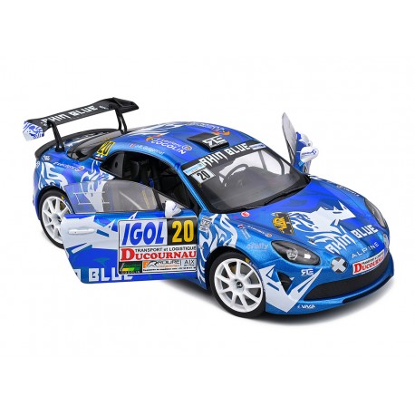 Alpine A110 with night lights 20 Rallye du Var 2021 Francois Delecour - Guigonnet Solido S1801623