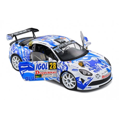 Alpine A110 with night lights 28 Rallye du Var 2021 Priscille Delecour - De Castelli Solido S1801624