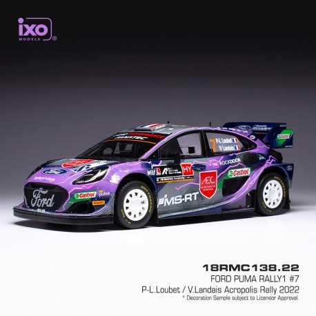 Ford Puma Rally 1 7 Rallye de l'Acropole 2022 Loubet - Landais IXO 18RMC138