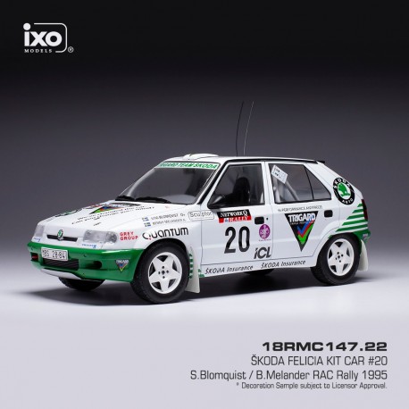 Skoda Felicia Kit Car 20 RAC Rally 1995 Blomqvist - Melander IXO 18RMC147