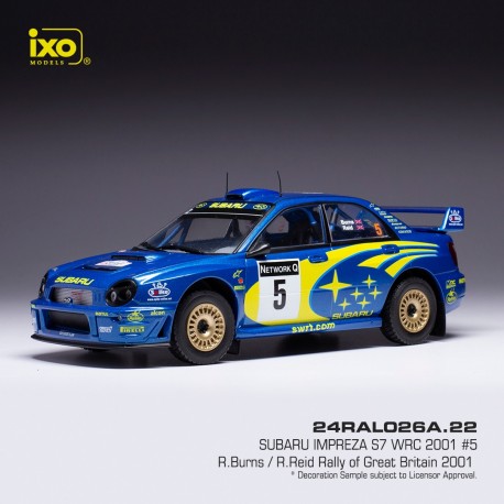 Subaru Impreza S7 5 RAC Rally 2001 Burns - Reid IXO 24RAL026A