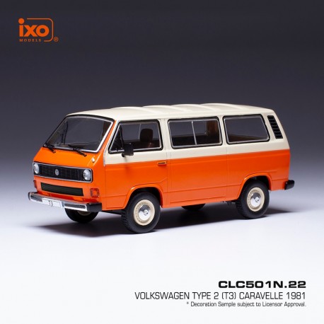 Volkswagen T3 Caravelle 1981 Orange Beige IXO CLC501N