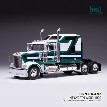 Kenworth W 900 Big sleeper 1990 White Green IXO TR164