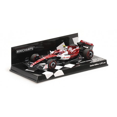 Alfa Romeo Ferrari C42 24 Guanyu Zhou F1 Grand Prix de Bahrain 2022 Minichamps 417220124