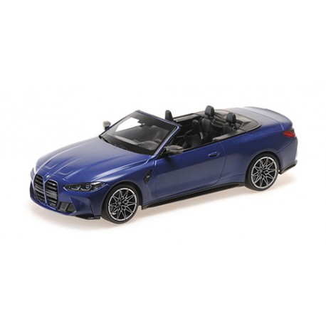 BMW M4 Cabriolet 2020 Matt Blue Metallic Minichamps 155021030