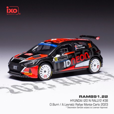 Hyundai I20N WRC2 38 Rallye Monte Carlo 2023 Burri - Levratti IXO RAM891