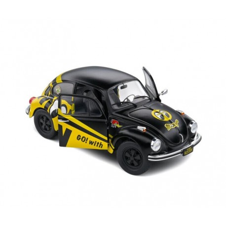 Volkswagen Beetle 1303 Mooneyes 1974 Black yellow Solido S1800519