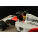 McLaren&nbsp;Honda MP4/6 1 Ayrton Senna F1 World Champion 1991 with driver and flag GP Replicas GPWC002