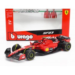 Ferrari SF-23 55 Carlos Sainz Jr F1 2023 Bburago BU36836SA