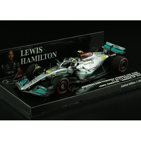 Mercedes AMG F1 W13 E Performance 44 Lewis Hamilton F1 Grand Prix de Bahrain 2022 Minichamps 417220144