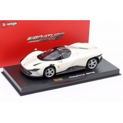 Ferrari Daytona SP3 2022 White Blue Bburago BU36914W