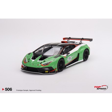 Lamborghini Huracan GT3 Evo2 Presentation Black Green Truescale TS0506