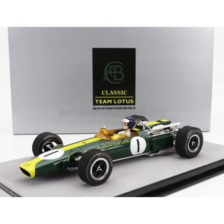 Lotus&nbsp;43 with driver 1 Jim Clark F1 Winner USA 1966 Tecnomodel TMD18-188A-D