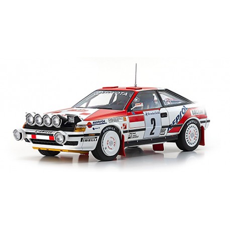 Miniature Kyosho 1/18 Toyota Celica GT-Four #2 - Sainz/Moya Monte-Carlo 1990 08961B