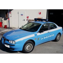 Alfa Romeo&nbsp;156 2.0 Twin Spark Polizia Stradale 1997 Blue White Mitica 200057-D
