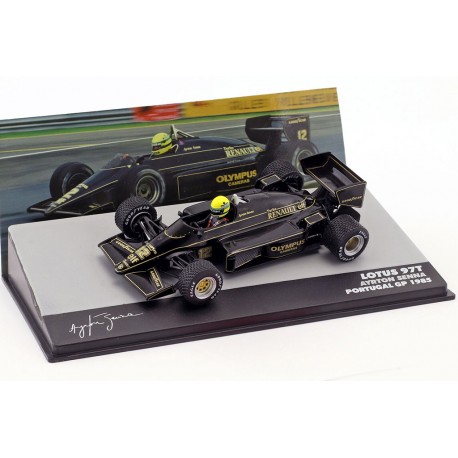 Lotus Renault 97T 12 F1 Winner Grand Prix du Portugal 1985 Ayrton Senna Edicola F1BRACOL008-24485