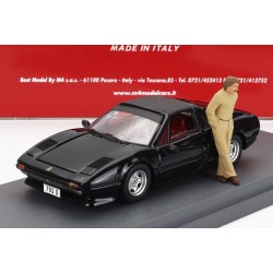 Ferrari 308 GTS Personnal Car Keke Rosberg With Figure 1982 Black Best Model BEST9843/P